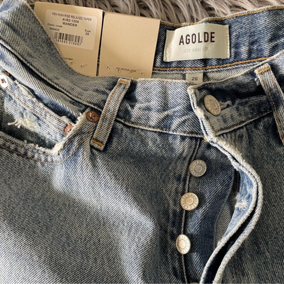 Agolde Fen High Rise Relaxed Taper Jean in Wander - Picture 8 of 8